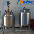 sanitary stainless steel single layer open top mixing tank